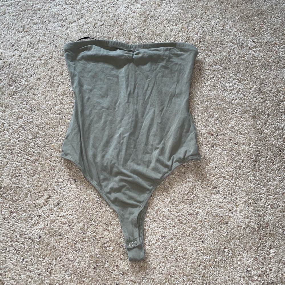 Army Green Thong Body Suit